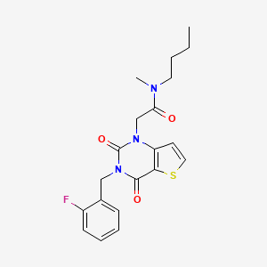 N-butyl-2-[3-(2-fluorobenzyl)-2,4-dioxo-3,4-dihydrothieno[3,2-d]pyrimidin-1(2H)-yl]-N-methylacetamide