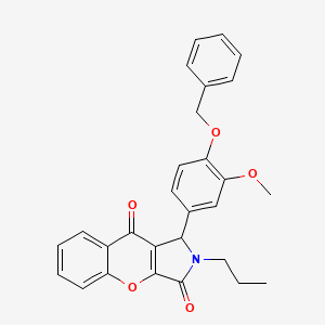 1-[4-(Benzyloxy)-3-methoxyphenyl]-2-propyl-1,2-dihydrochromeno[2,3-c]pyrrole-3,9-dione