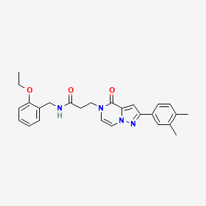 3-[2-(3,4-dimethylphenyl)-4-oxopyrazolo[1,5-a]pyrazin-5(4H)-yl]-N-(2-ethoxybenzyl)propanamide