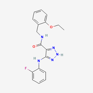 N-(2-ethoxybenzyl)-5-((2-fluorophenyl)amino)-1H-1,2,3-triazole-4-carboxamide