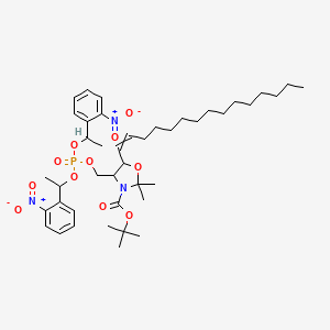 tert-butyl 4-[bis[1-(2-nitrophenyl)ethoxy]phosphoryloxymethyl]-2,2-dimethyl-5-pentadec-1-enyl-1,3-oxazolidine-3-carboxylate