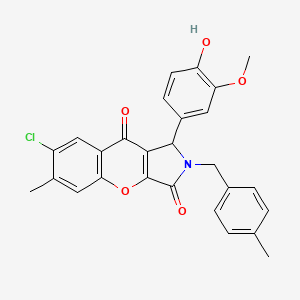 7-Chloro-1-(4-hydroxy-3-methoxyphenyl)-6-methyl-2-(4-methylbenzyl)-1,2-dihydrochromeno[2,3-c]pyrrole-3,9-dione