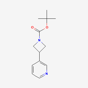 molecular formula C13H18N2O2 B1410602 叔丁基 3-(吡啶-3-基)氮杂环丁烷-1-羧酸酯 CAS No. 1638255-69-2