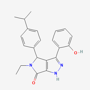 5-ethyl-3-(2-hydroxyphenyl)-4-(4-isopropylphenyl)-4,5-dihydropyrrolo[3,4-c]pyrazol-6(1H)-one