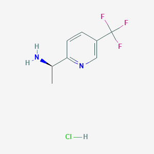 molecular formula C8H10ClF3N2 B1410605 (R)-1-(5-(三氟甲基)吡啶-2-基)乙胺盐酸盐 CAS No. 1956437-55-0