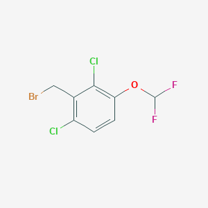 B1410606 2,6-Dichloro-3-(difluoromethoxy)benzyl bromide CAS No. 1803831-63-1