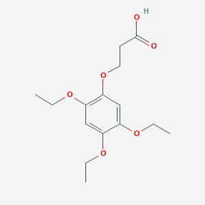 molecular formula C15H22O6 B1410607 3-(2,4,5-Triethoxyphenoxy)propionic acid CAS No. 1951442-04-8