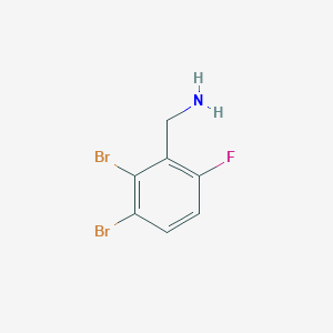 molecular formula C7H6Br2FN B1410617 2,3-Dibromo-6-fluorobenzylamine CAS No. 1807032-95-6
