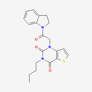 3-butyl-1-[2-(2,3-dihydro-1H-indol-1-yl)-2-oxoethyl]thieno[3,2-d]pyrimidine-2,4(1H,3H)-dione