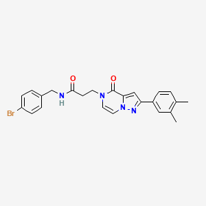 N-(4-bromobenzyl)-3-[2-(3,4-dimethylphenyl)-4-oxopyrazolo[1,5-a]pyrazin-5(4H)-yl]propanamide