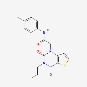 N-(3,4-dimethylphenyl)-2-(2,4-dioxo-3-propyl-3,4-dihydrothieno[3,2-d]pyrimidin-1(2H)-yl)acetamide