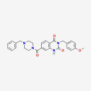 7-[(4-benzylpiperazin-1-yl)carbonyl]-3-(4-methoxybenzyl)quinazoline-2,4(1H,3H)-dione