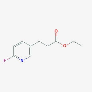 molecular formula C10H12FNO2 B1410630 Ethyl 3-(6-fluoropyridin-3-yl)propanoate CAS No. 1823347-12-1