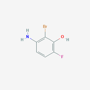 molecular formula C6H5BrFNO B1410632 3-Amino-2-bromo-6-fluorophenol CAS No. 1805504-59-9