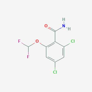 molecular formula C8H5Cl2F2NO2 B1410633 2,4-Dichloro-6-(difluoromethoxy)benzamide CAS No. 1803787-32-7