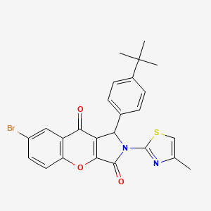 7-Bromo-1-(4-tert-butylphenyl)-2-(4-methyl-1,3-thiazol-2-yl)-1,2-dihydrochromeno[2,3-c]pyrrole-3,9-dione