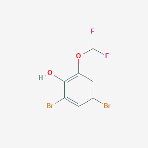 molecular formula C7H4Br2F2O2 B1410645 2,4-Dibromo-6-(difluoromethoxy)phenol CAS No. 1804515-86-3