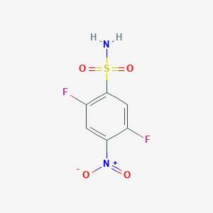 molecular formula C6H4F2N2O4S B1410646 2,5-二氟-4-硝基苯磺酰胺 CAS No. 1807193-16-3