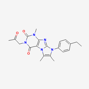 6-(4-Ethylphenyl)-4,7,8-trimethyl-2-(2-oxopropyl)purino[7,8-a]imidazole-1,3-dione