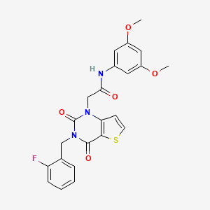 N-(3,5-dimethoxyphenyl)-2-[3-(2-fluorobenzyl)-2,4-dioxo-3,4-dihydrothieno[3,2-d]pyrimidin-1(2H)-yl]acetamide