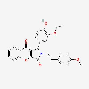 1-(3-Ethoxy-4-hydroxyphenyl)-2-[2-(4-methoxyphenyl)ethyl]-1,2-dihydrochromeno[2,3-c]pyrrole-3,9-dione