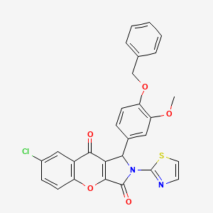 1-[4-(Benzyloxy)-3-methoxyphenyl]-7-chloro-2-(1,3-thiazol-2-yl)-1,2-dihydrochromeno[2,3-c]pyrrole-3,9-dione