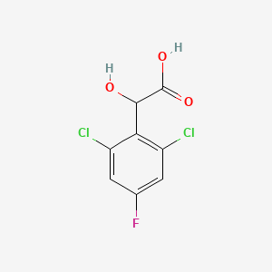 molecular formula C8H5Cl2FO3 B1410660 2,6-Dichloro-4-fluoromandelic acid CAS No. 1803784-45-3
