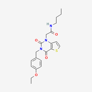 N-butyl-2-(3-(4-ethoxybenzyl)-2,4-dioxo-3,4-dihydrothieno[3,2-d]pyrimidin-1(2H)-yl)acetamide