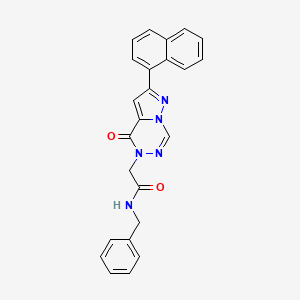 N-benzyl-2-(2-(naphthalen-1-yl)-4-oxopyrazolo[1,5-d][1,2,4]triazin-5(4H)-yl)acetamide