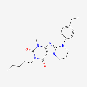 9-(4-ethylphenyl)-1-methyl-3-pentyl-7,8-dihydro-6H-purino[7,8-a]pyrimidine-2,4-dione