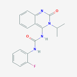 1-(2-Fluorophenyl)-3-(2-oxo-3-propan-2-ylquinazolin-4-yl)urea