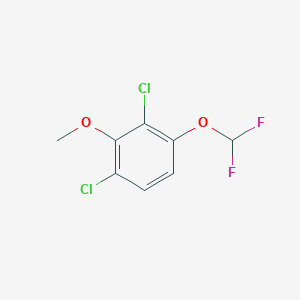 molecular formula C8H6Cl2F2O2 B1410671 2,6-Dichloro-3-(difluoromethoxy)anisole CAS No. 1803817-64-2