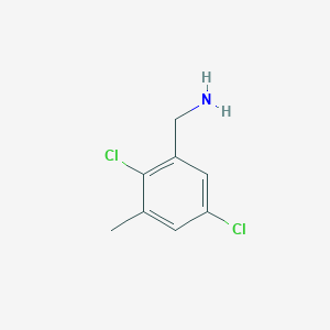 molecular formula C8H9Cl2N B1410672 2,5-Dichloro-3-methylbenzylamine CAS No. 1803836-31-8