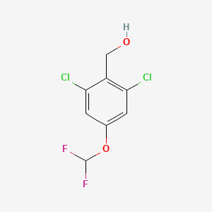 molecular formula C8H6Cl2F2O2 B1410676 2,6-Dichloro-4-(difluoromethoxy)benzyl alcohol CAS No. 1806276-05-0