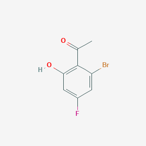 molecular formula C8H6BrFO2 B1410677 1-(2-Bromo-4-fluoro-6-hydroxyphenyl)ethanone CAS No. 1807005-27-1