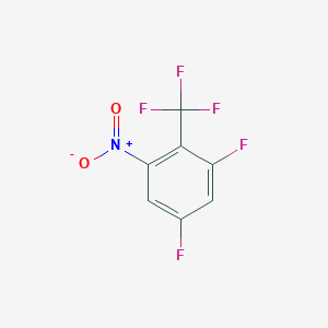 molecular formula C7H2F5NO2 B1410687 2,4-Difluoro-6-nitrobenzotrifluoride CAS No. 1803730-36-0