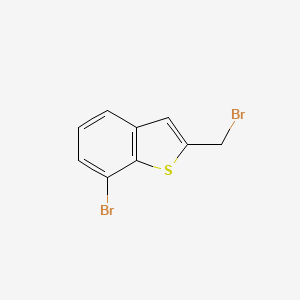 molecular formula C9H6Br2S B1410688 7-Bromo-2-(bromomethyl)benzo[b]thiophene CAS No. 1858242-32-6