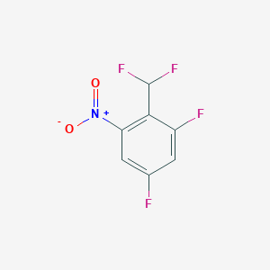 molecular formula C7H3F4NO2 B1410693 2,4-Difluoro-6-nitrobenzodifluoride CAS No. 1805063-56-2