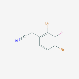 molecular formula C8H4Br2FN B1410695 2,4-Dibromo-3-fluorophenylacetonitrile CAS No. 1804933-99-0