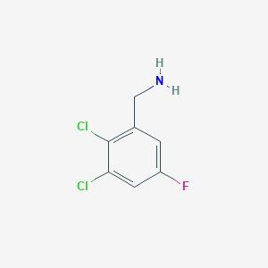 molecular formula C7H6Cl2FN B1410700 2,3-Dichloro-5-fluorobenzylamine CAS No. 1805127-80-3