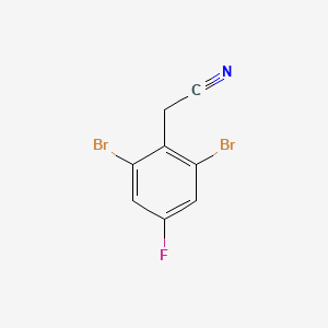 molecular formula C8H4Br2FN B1410705 2,6-二溴-4-氟苯乙腈 CAS No. 1807034-38-3