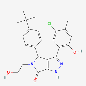 4-(4-tert-butylphenyl)-3-(5-chloro-2-hydroxy-4-methylphenyl)-5-(2-hydroxyethyl)-4,5-dihydropyrrolo[3,4-c]pyrazol-6(2H)-one