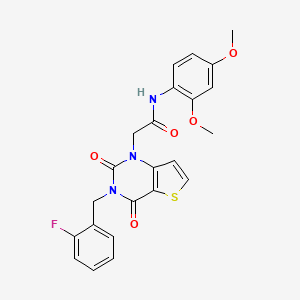 N-(2,4-dimethoxyphenyl)-2-[3-(2-fluorobenzyl)-2,4-dioxo-3,4-dihydrothieno[3,2-d]pyrimidin-1(2H)-yl]acetamide