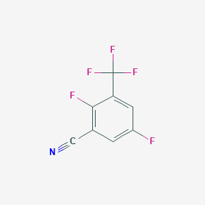 molecular formula C8H2F5N B1410715 2,5-Difluoro-3-(trifluoromethyl)benzonitrile CAS No. 1806389-43-4
