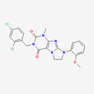 2-[(2,4-Dichlorophenyl)methyl]-6-(2-methoxyphenyl)-4-methyl-7,8-dihydropurino[7,8-a]imidazole-1,3-dione