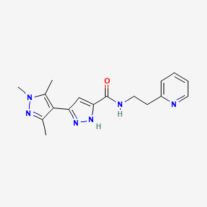 1',3',5'-trimethyl-N-[2-(pyridin-2-yl)ethyl]-1'H,2H-3,4'-bipyrazole-5-carboxamide