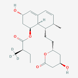 [(1S,3S,7S,8S,8aR)-3-hydroxy-8-[2-[(2R,4R)-4-hydroxy-6-oxooxan-2-yl]ethyl]-7-methyl-1,2,3,7,8,8a-hexahydronaphthalen-1-yl] (2R)-2-(trideuteriomethyl)butanoate