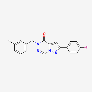 2-(4-fluorophenyl)-5-(3-methylbenzyl)pyrazolo[1,5-d][1,2,4]triazin-4(5H)-one