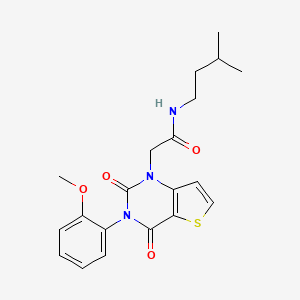 2-[3-(2-methoxyphenyl)-2,4-dioxo-3,4-dihydrothieno[3,2-d]pyrimidin-1(2H)-yl]-N-(3-methylbutyl)acetamide