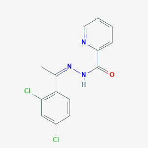 N'-[(1Z)-1-(2,4-dichlorophenyl)ethylidene]pyridine-2-carbohydrazide